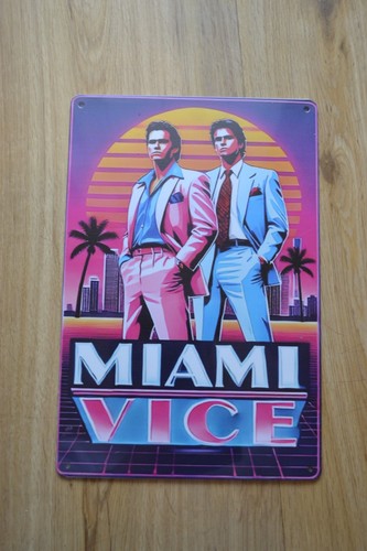 Miami vice blechschild retro - -,