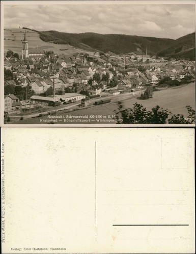 Ansichtskarte titisee neustadt - ansichtskarte, titisee-neustadt