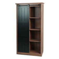 B-Ware Schrank MCW-K75, Schiebetüre 8 Staufächer, Holz-Optik 163x76x38cm, braun