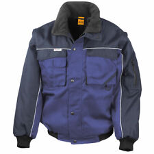 Result Arbeitsjacke mit abnehmbaren Ärmeln Workguard Winterjacke Pilotenjacke 