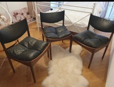 Mid Century 60er Jahre dänische Vintage Stühle, Ole Wanscher Stil, 3 Stück 