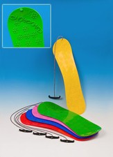 Snowboard Kindersnowboard Schneeflitzer Schneerutscher Schlitten 72cm Zugseil