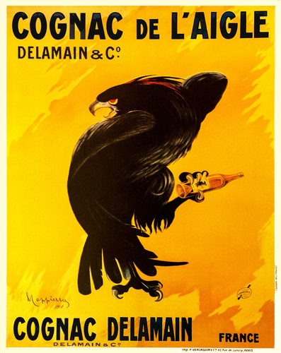 Retro adler cognac poster - retro,