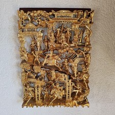 antikes Holzrelief vergoldet