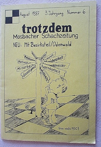 Schach mosbacher schachzeitung - schach,