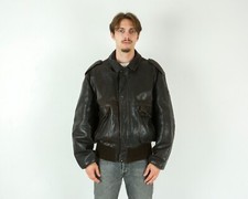Schott Herren M Bomber Leder