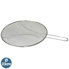 Edelstahl Spritzschutzsieb Spritzschutz für Bratpfannen Töpfe bis 33cm rostfrei