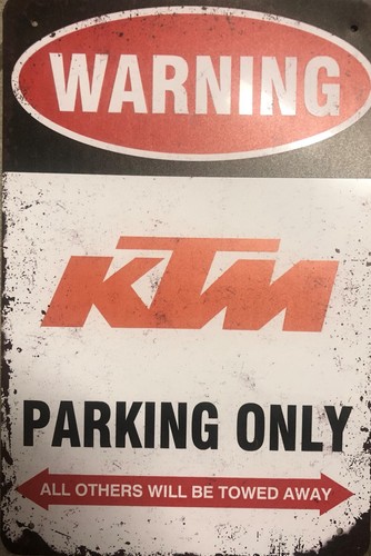 Ktm parking only blechschild - ktm,