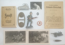WK1 WK2 Militaria Konvolut Wörterbuch Kokarde TDW Figur Fotos Feldpost-Ausgabe