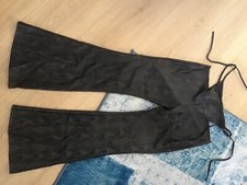 sexy schlag hose Schlangen print schwarz gr.38 cut out seitlich