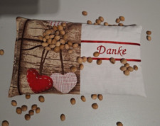 Kirschkernkissen Körnerkissen Bienen 23x13cm DANKE Massage Therapie Wärme Herzen