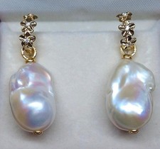 Barock Perlen Ohrringe ~ NEU