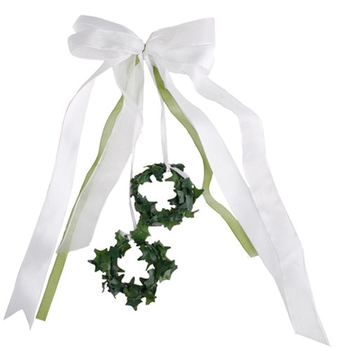 Hochzeit autoschleife weiß - hochzeit,