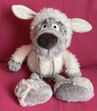Seltener Nici Ulvy grauer & cremefarbener Wolf im Schafspelz weiches Plüschtier 9-14 Zoll