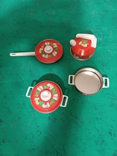 Antikes Blechspielzeug Geschirr für Puppenküche Marke Schopper