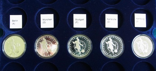 Silbergedenkmünzen - 5x, 10€