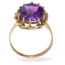 Amethyst-Ring 333er Gelbgold