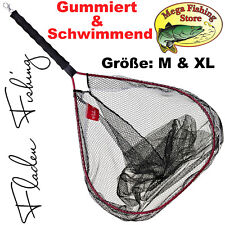 FLADEN Maxximus Watkescher M & XL - gummierter Kescher Meerforelle Hecht Zander