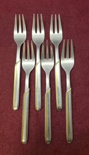 WMF Onda Gold cromargan 6 Kuchengabeln 15,6 cm Note 3