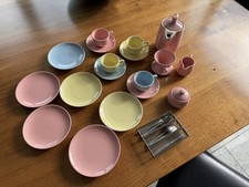 Original Melitta Kinderservice Puppengeschirr Steinzeug Midcentury Sammler