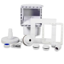 Einbauskimmer Komplett Set deluxe - Pool Skimmer Stahlwandbecken Einströmdüse