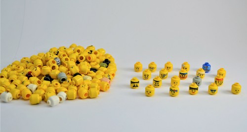 Lego 20x köpfe für figuren - 20x,
