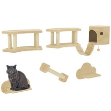 Katzen Kletterwand Set