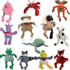 Hugglehounds Knottie Plüsch robust quietschendes Hund Welpenspielzeug