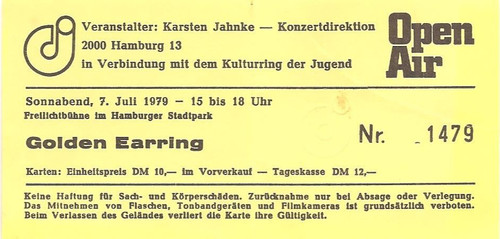 Golden earring concert - earring, in