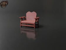  1/87 Holz Bank Braun Möbel Garten Eis Cafe Restaurant Einrichtung HO H0