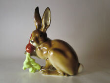 Hase frisst eine Karotte -