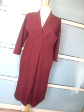 NEU Kleid mit Steppnähten von ZARA  Gr. S M 36 38  in angesagtem Burgundrot