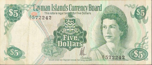 Cayman islands banknote - cayman, 5