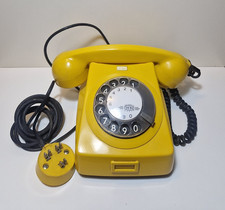 Retro Wählscheiben Telefon Gelb Vintage  Sammler Deko Oldtimer Telefon