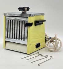 Vintage Mid Century Röstofix Eltrolüd Toaster Chrom Bakelit Gelb Bauhaus Museal