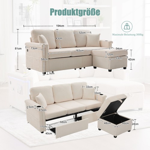 Sitzer sofa mit - 3-sitzer,