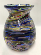 MURANO GLAS VASE, MILLEFIORI
