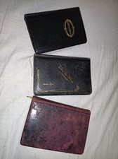 Vintage 3 x Alte antike Bibel