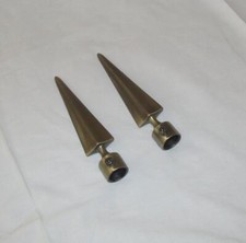 Zubehör für Gardinenstange Vorhangstange  19mm - Messing Antik