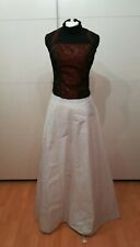 ♥Brautkleid Hochzeitkleid  2-teilig in bourdou- weiß gr. 38-40 036♥