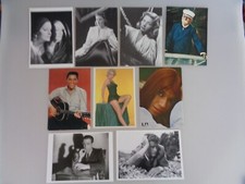 9 Autogramm- Star- Postkarten - unsigniert - Elvis, J. Dean, M. Monroe u.a.