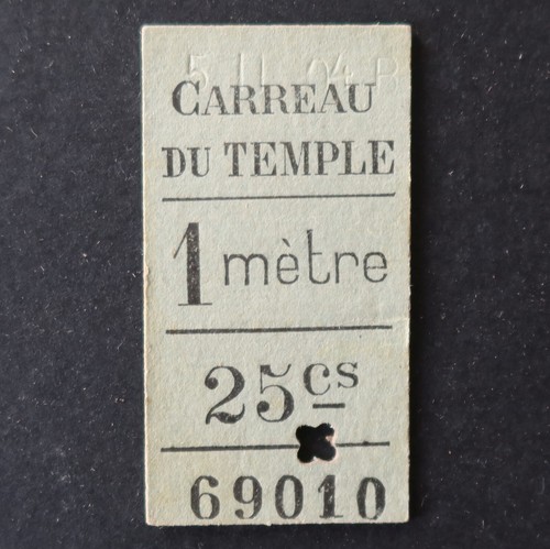 Altes ticket markt paris - ticket,