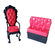 Mattel Monster High Zubehör Möbel Cafe- Couch + Sessel