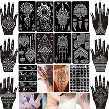XMASIR 16 Blatt Henna Tattoo