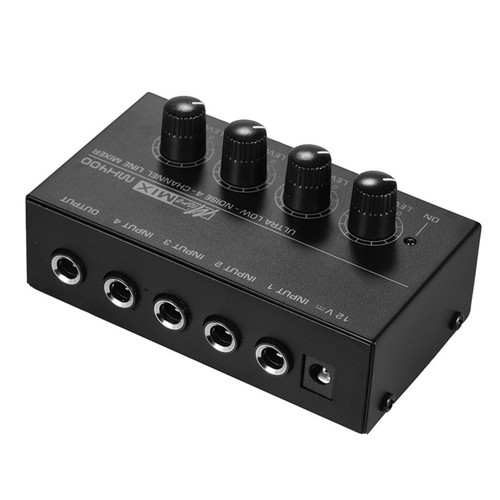 4-Kanal-Audio-Mixer-Mikrofon-M