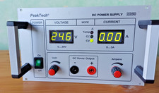 1 St. Labornetzteil PeakTech 2250, 30V/5A, mit temp.gest. Lüfter, wie neu !