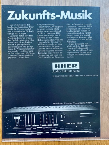 Uher tapedeck cassetten - uher,