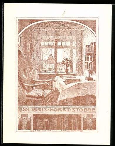 Exlibris horst stobbe blick - exlibris,