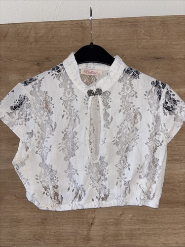 Dirndl bluse weiß kurzarm - weiß,