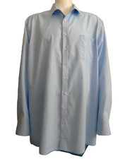 Olymp Lixor Comfort Fit Herren Hemd Gr.48(19) Blau Langarm Logo Cotton